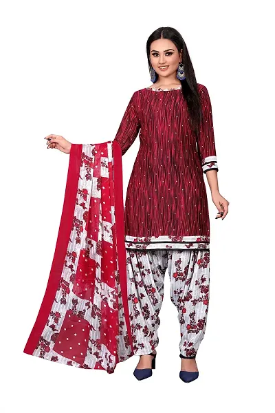 V3 FASHION STUDIO presents the exquisite collection of crepe 3 piece unstitched suit (top,bottom,dupptta) for womens floral design