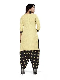 V3 FASHION STUDIO Pure Cotton ethnic motif Printed Salwar Suit unstitched Material for women?s you can stitch this piece (xs to xxxl) (cream)-thumb2