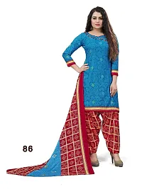 V3 FASHION STUDIO Pure Cotton Printed Salwar Suit unstitched Material for women?s you can stitch this piece (xs to xxxl) (blue)-thumb1