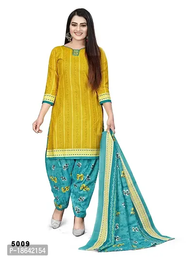 V3 FASHION STUDIO presents Unstitched Pure Cotton Salwar Suit Material Printed you can stitch this suit piece (xs to xxxl) (yellow)-thumb2