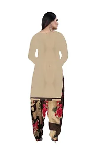 V3 FASHION STUDIO presents the exquisite collection of crepe 3 piece ethnic motif design unstitched suit (top,bottom,dupptta) for womens (CREAM)-thumb3