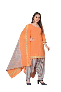 V3 FASHION STUDIO Pure Cotton Printed Salwar Suit Material you can stitch this piece (xs to xxxl) (orange)-thumb2