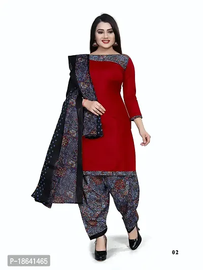 V3 FASHION STUDIO Pure Cotton ethnic motif Printed Salwar Suit unstitched Material for women?s you can stitch this piece (xs to xxxl) (orange ::black)