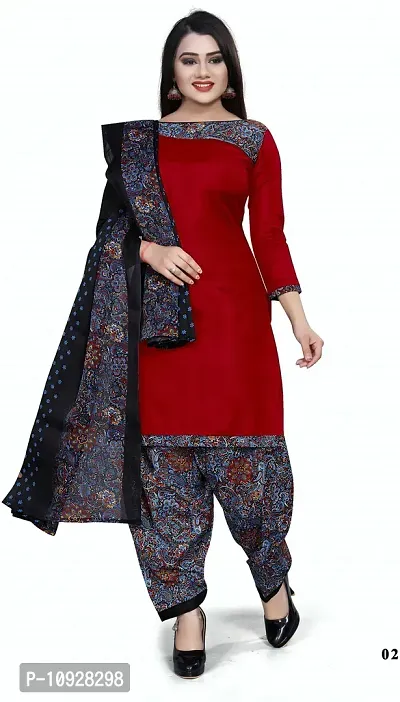 Beautiful Pure Cotton Printed Dress Material with Dupatta For Women