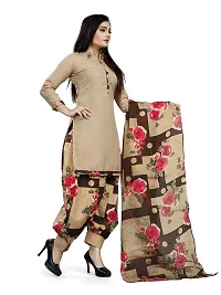 V3 FASHION STUDIO presents the exquisite collection of crepe 3 piece ethnic motif design unstitched suit (top,bottom,dupptta) for womens (CREAM)-thumb1