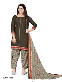 V3 FASHION STUDIO presents Unstitched Pure Cotton Salwar Suit Material Printed you can stitch this suit piece (xs to xxxl) (bbrown)-thumb2