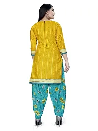 V3 FASHION STUDIO presents Unstitched Pure Cotton Salwar Suit Material Printed you can stitch this suit piece (xs to xxxl) (yellow)-thumb3