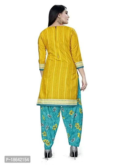 V3 FASHION STUDIO presents Unstitched Pure Cotton Salwar Suit Material Printed you can stitch this suit piece (xs to xxxl) (yellow)-thumb4