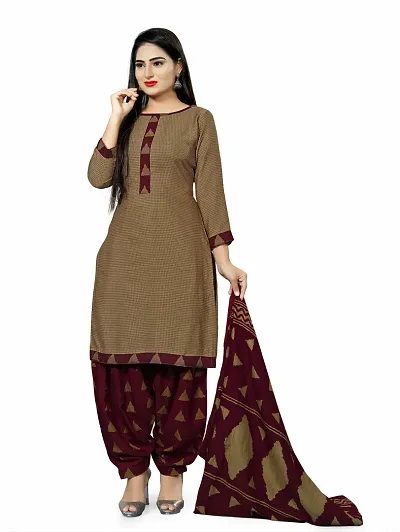 V3 FASHION STUDIO Pure Salwar Suit unstitched Material for women?s you can stitch this piece (xs to xxxl) (brown)