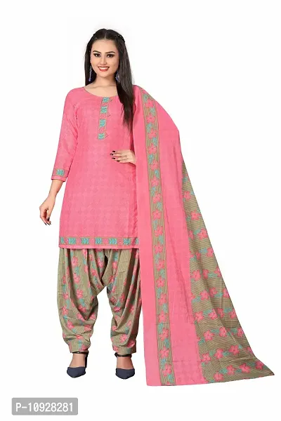 Beautiful Pure Cotton Printed Dress Material with Dupatta For Women-thumb0