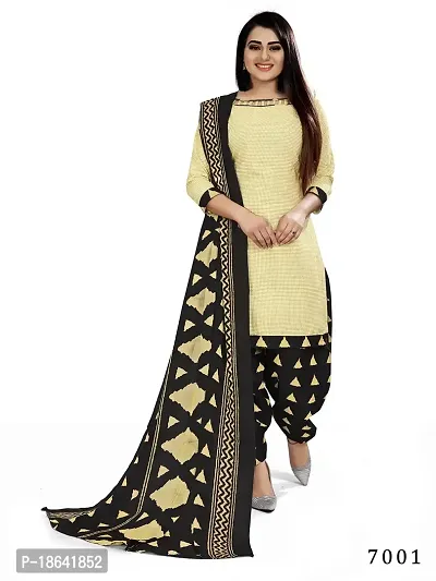 V3 FASHION STUDIO Pure Cotton ethnic motif Printed Salwar Suit unstitched Material for women?s you can stitch this piece (xs to xxxl) (cream)-thumb0