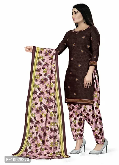 Beautiful Pure Cotton Printed Dress Material with Dupatta For Women-thumb0