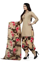 V3 FASHION STUDIO presents the exquisite collection of crepe 3 piece ethnic motif design unstitched suit (top,bottom,dupptta) for womens (CREAM)-thumb2