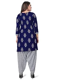 V3 FASHION STUDIO presents Unstitched Pure Cotton Salwar Suit Material Printed you can stitch this suit piece (xs to xxxl) (dark blue)-thumb3