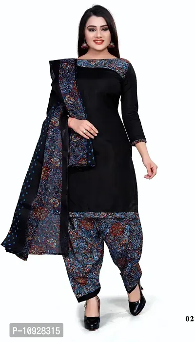 Beautiful Pure Cotton Printed Dress Material with Dupatta For Women