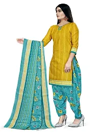 V3 FASHION STUDIO presents Unstitched Pure Cotton Salwar Suit Material Printed you can stitch this suit piece (xs to xxxl) (yellow)-thumb2