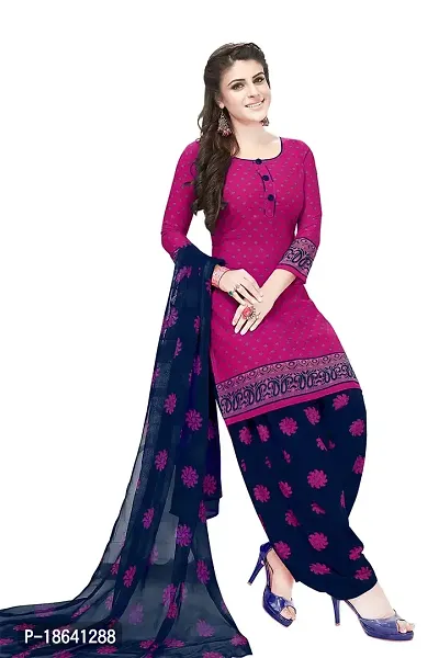 V3 STUDIO PRESENTS THIS TRENDY DESIGNER FLORAL PRINT LEON CREPE PATIYALA 3 PIECE UNSTICHED SUITS FOR GIRLS AND WOMEN'S WEAR (PURPLE)