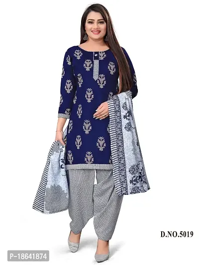 V3 FASHION STUDIO Pure Cotton ethnic motif Printed Salwar Suit unstitched Material for women?s you can stitch this piece (xs to xxxl) (BBlue)-thumb2