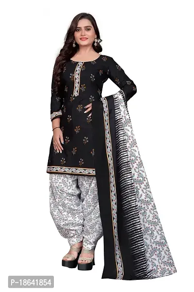V3 FASHION STUDIO Pure Cotton Printed Salwar Suit Material you can stitch this piece (xs to xxxl) (black)