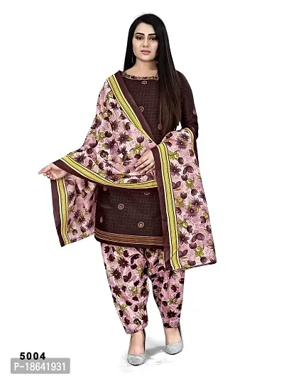 V3 FASHION STUDIO presents Unstitched Pure Cotton Salwar Suit Material Printed you can stitch this suit piece (xs to xxxl) (brown)