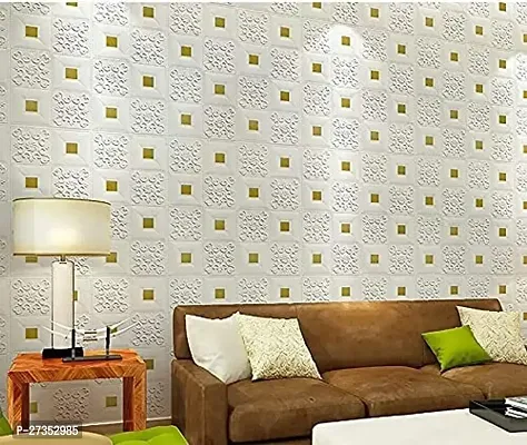 Designer White Vinyl Wall Stickers Wallpaper-thumb3