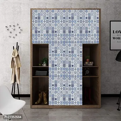 Designer Blue Vinyl Wall Stickers Wallpaper-thumb4