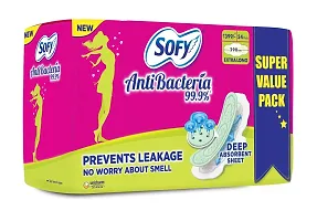 Soft Anti Bacteria Extra Long Sanitary Pads (Pack of 54 )-thumb2