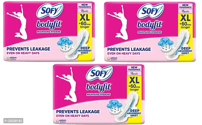 Softy Women Anti Bacteria Extra Long Sanitary Pads Pack of 3- 54 Pads