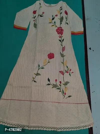 Trendy Elegant Cotton Stitched Kurta for Girls and Women