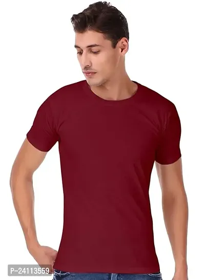 Comfortable Multicoloured Cotton Tees For Men-thumb0