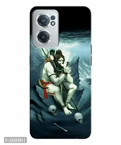Premium Quality Oneplus Nord Ce 2 5G Polycarbonate Lord Shiva Chillum Stylish Designer 3D Printed Mobile Phone Back Cover