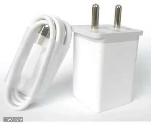 Fast Charger Compatible with Micro USB Data Cable-White-thumb0