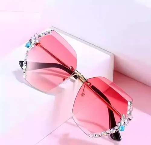 Butterfly Rimless Sungalsses For Women