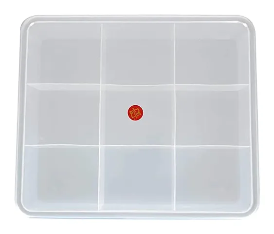 aryamurti Plastic 9 Grids Multipurpose Rectangular Storage Box