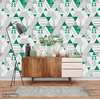 Green Triangle Marble Self-Adhesive Vinyl Paper, Combo-thumb3