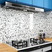 White Dotted Wallpaper - Waterproof, Oil-Proof, Scratch-Resistant Pack Of 2-thumb2