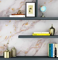 Self-Adhesive White Gold Marble Wallpaper, 60 X 200 Cm Pack Of 2-thumb3