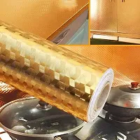 Golden Kitchen Oil-Proof Waterproof Aluminum Foil Backsplash Sticker, Combo-thumb3