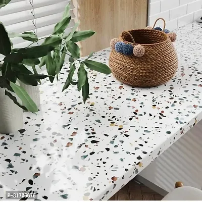 White Dotted Wallpaper - Waterproof, Oil-Proof, Scratch-Resistant Combo-thumb0