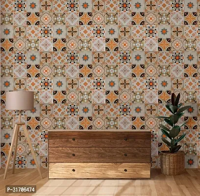 Brown Floral Self-Adhesive Wallpaper, 60 X 200 Cm-thumb4