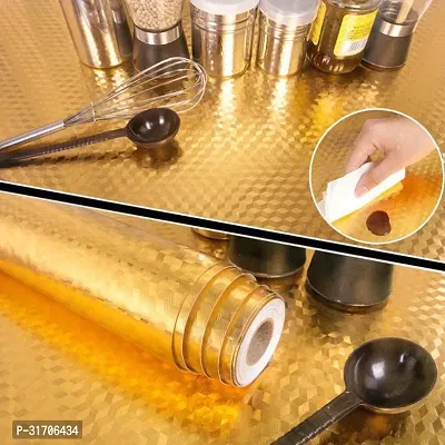 Golden Kitchen Oil-Proof Waterproof Aluminum Foil Backsplash Sticker-thumb2