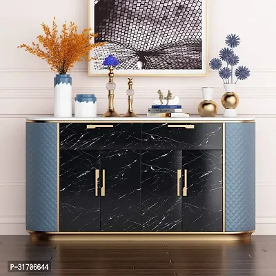 Oil-Proof, Waterproof Marble Effect Self-Adhesive Kitchen Stickers 40 X 200 Cm, Black Combo-thumb4