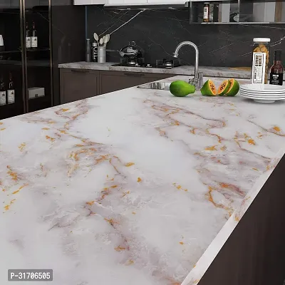 Self-Adhesive White Gold Marble Wallpaper, 60 X 200 Cm Pack Of 2-thumb3