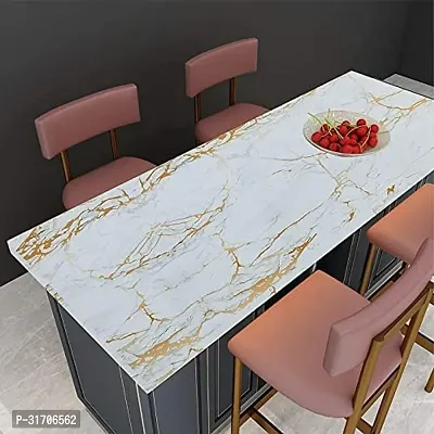 Golden Elegance White And Gold Marble Self-Adhesive Wallpaper 2X25 Feet, Combo-thumb2