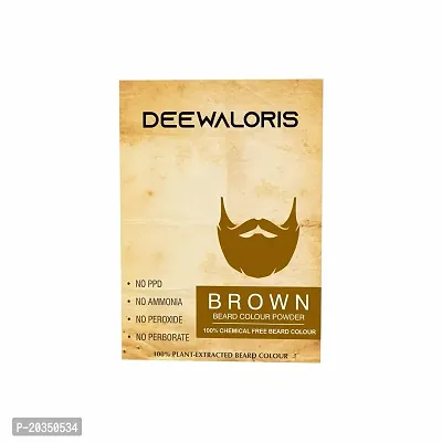 Deewal Oris Beard Colour Powder for Men (Brown Beard)