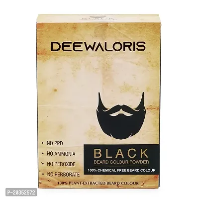 Deewal Oris Beard Black Colour Powder | 100% Chemical Free | Plant Extracted-thumb0
