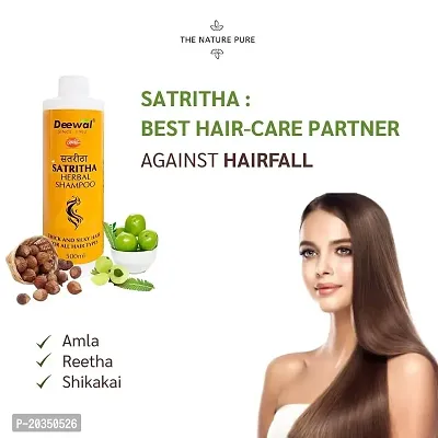 Deewal Khadi Herbal Satritha Herbal Shampoo for men women-thumb2