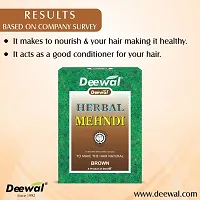 Deewal herbal Brown mehndi for men  women with 100% Natural, for long  smooth hair (160)-thumb4