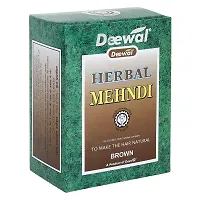 Deewal Herbal Khadi Mehndi for Unisex, 160g - Brown (Pack of 2)-thumb1