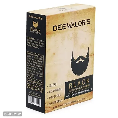 Deewal Oris Beard Black Colour Powder | 100% Chemical Free | Plant Extracted-thumb2